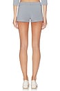 view 4 of 6 Button Mini Short in Light Blue Grey