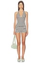 view 5 of 6 Button Down Mini Short in Stripe