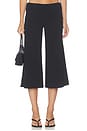 view 1 of 6 Cropped Gaucho in Black