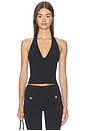 view 1 of 4 Halter Top in Black