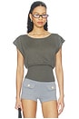 view 1 of 4 Lightweight Knit Dolman Top in Grey