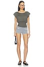 view 5 of 4 Lightweight Knit Dolman Top in Grey