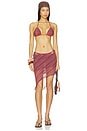 view 5 of 6 BAS DE MAILLOT DE BAIN BIKINI  in Red Plaid