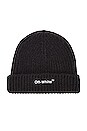 view 1 of 2 Beanie in Black & Optical White