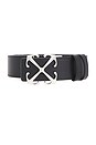 view 3 of 4 Arrow 35mm Belt in Black & White