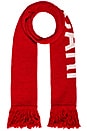view 1 of 4 Quote Scarf in Red & White