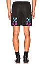 view 3 of 4 Gradient Mesh Short in Black & Multicolor