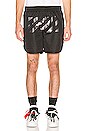 view 1 of 6 Caravaggio Arrow Mesh Shorts in Black & Multi