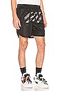 view 2 of 6 Caravaggio Arrow Mesh Shorts in Black & Multi