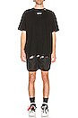 view 5 of 6 Caravaggio Arrow Mesh Shorts in Black & Multi