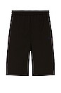 view 1 of 5 Monogram Band Track Shorts in Black & Red