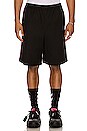 view 4 of 5 Monogram Band Track Shorts in Black & Red