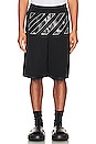 view 3 of 4 Caravaggio Mesh Shorts in Black