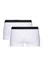 view 2 of 4 Stamp Low Rise Boxer in White
