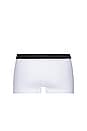 view 4 of 4 Stamp Low Rise Boxer in White