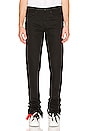 view 2 of 5 Slim Split Jeans in Black & White