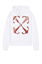 view 1 of 4 Scratch Arrow Skate Hoodie in White