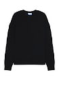 view 1 of 5 3d Diag Knit Crewneck in Black
