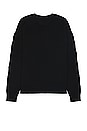 view 2 of 5 3d Diag Knit Crewneck in Black