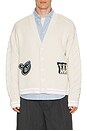 view 1 of 6 Star Logo Varsity Knit Cardigan in Cream