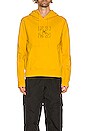 view 3 of 3 OW Logo Workers Slim Hoodie in Yellow & Black