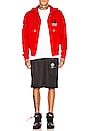 view 6 of 6 SWEAT À CAPUCHE MONA LISA ZIPPED in Red