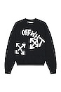 view 1 of 4 Paint Script Skate Crewneck in Black & White
