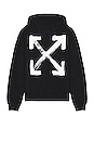 view 1 of 4 Paint Arrow Slim Hoodie in Black & White