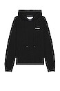 view 2 of 4 Wave Outline Diagonal Slim Hoodie in Black & White