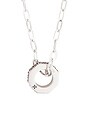 view 2 of 4 Hex Nut Chain Pendant Necklace in Silver