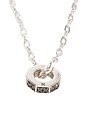 view 4 of 4 Hex Nut Chain Pendant Necklace in Silver
