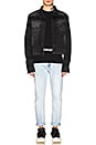 view 5 of 5 BLOUSON EN JEAN EXAGGERATED in Black Multi