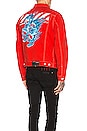 view 1 of 6 Slim Denim Jacket in Red