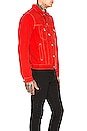 view 4 of 6 Slim Denim Jacket in Red