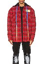 view 1 of 7 Flannel Jacket in Red