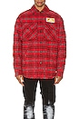 view 2 of 7 Flannel Jacket in Red