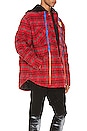 view 3 of 7 Flannel Jacket in Red