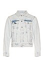 view 2 of 3 BLOUSON EN JEAN DIAG TAB in Bleach Blue