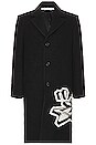 view 1 of 4 Graff Wool Skate Coat in Black & White