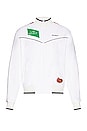 view 1 of 5 MULTILOGO SLIM TRACKTOP ジャケット in White & Black