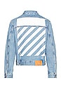 view 1 of 4 BLOUSON EN JEAN DIAGONAL in Medium Blue