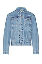 view 2 of 4 BLOUSON EN JEAN DIAGONAL in Medium Blue