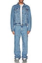 view 4 of 4 BLOUSON EN JEAN DIAGONAL in Medium Blue