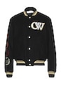 view 2 of 6 Moon Phase Varsity Bomber in Black