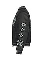 view 4 of 6 Tyre Moon Lea Varsity Jacket in Black