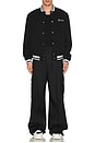 view 5 of 5 Souvenir Varsity Jacket in Black & White
