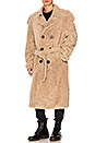 view 1 of 4 Shearling Trench Coat in Beige