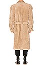 view 4 of 4 Shearling Trench Coat in Beige