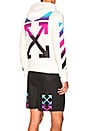 view 1 of 7 SWEAT À CAPUCHE GRADIENT in White & Multicolor