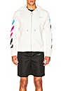 view 3 of 7 SWEAT À CAPUCHE GRADIENT in White & Multicolor